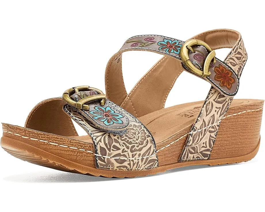 L'Artiste by Spring Step Сандалии Gottaget на платформе с ручной росписью