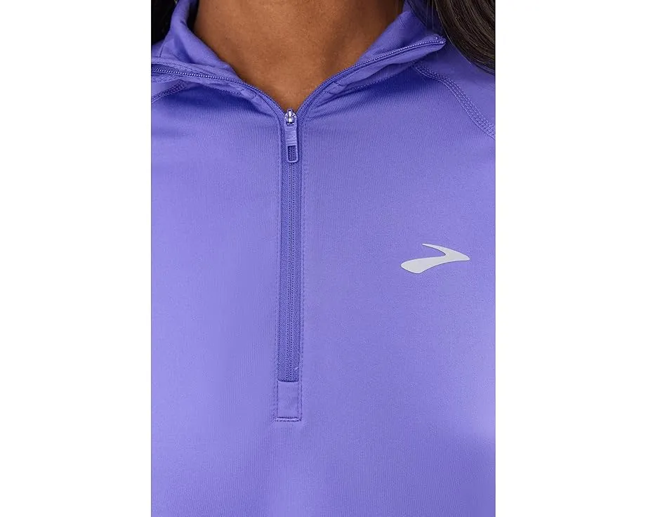 Куртка Brooks Dash 1/2 Zip 3.0 с воротником и светоотражающим брендингом
