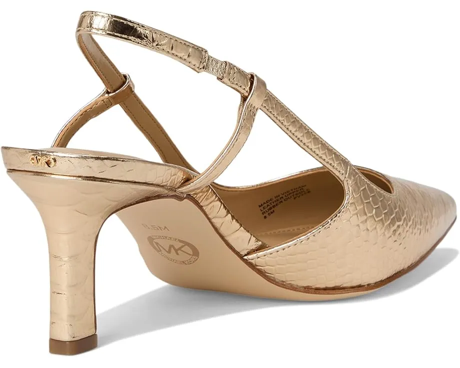 Туфли MICHAEL Michael Kors Alora Mid Sling с узором из зебрового страз и ремешком на щиколотке