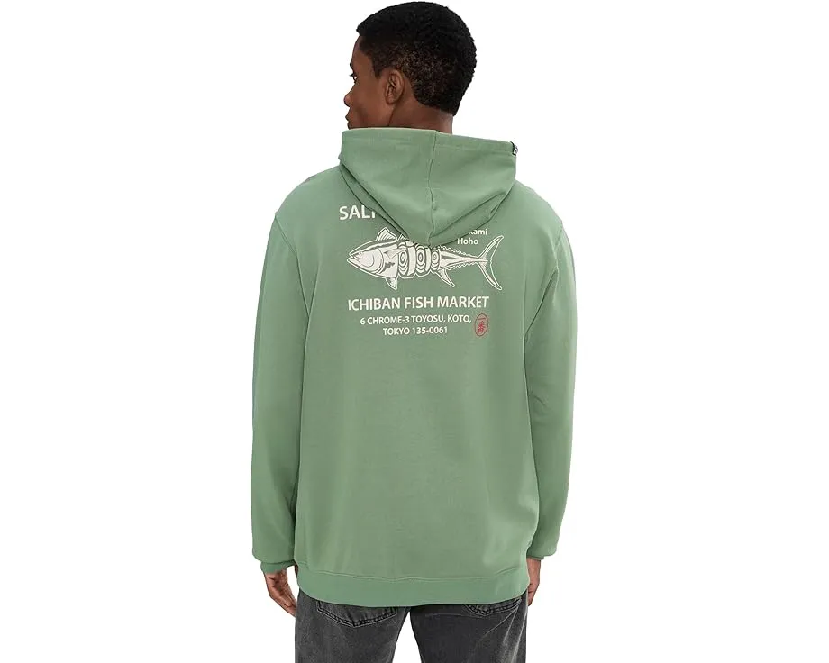 Толстовка Salty Crew Ichiban Fleece с капюшоном и принтом на груди и спине