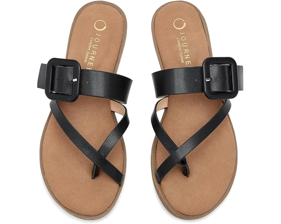 Сандалии Layra на плоской подошве от Journee Collection