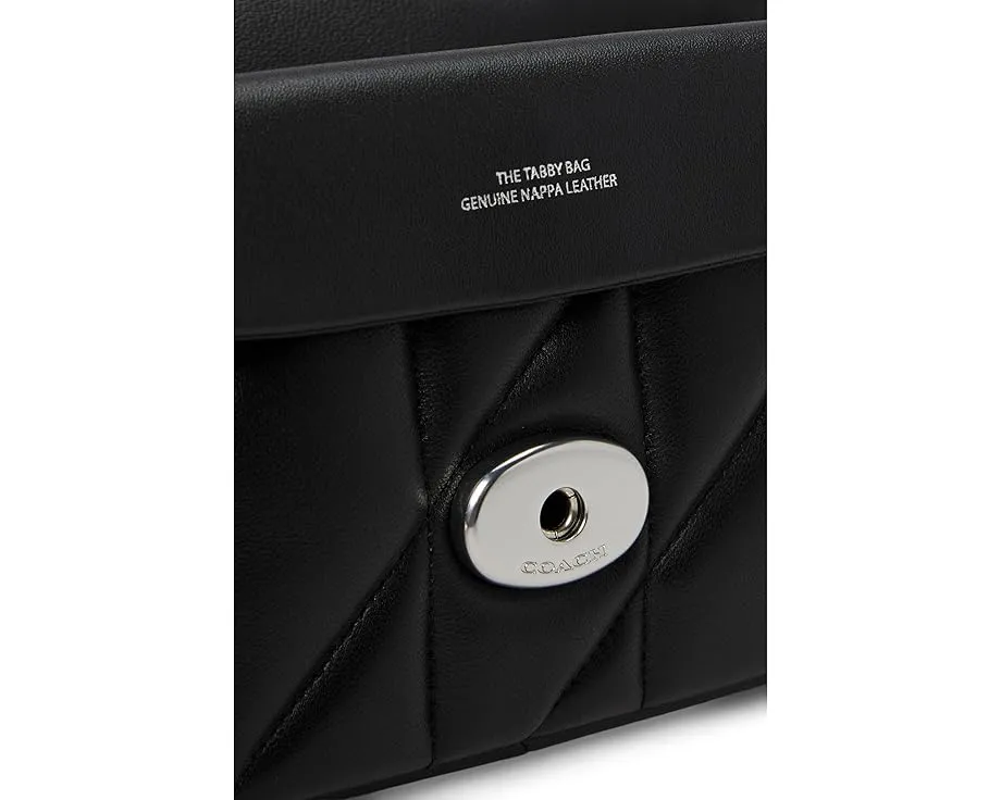 Сумка через плечо COACH Quilted Tabby 20 с цепным ремнем