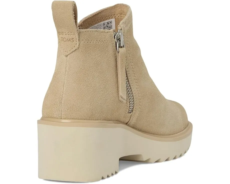 Ботинки TOMS Maude на платформе из замши с боковой молнией