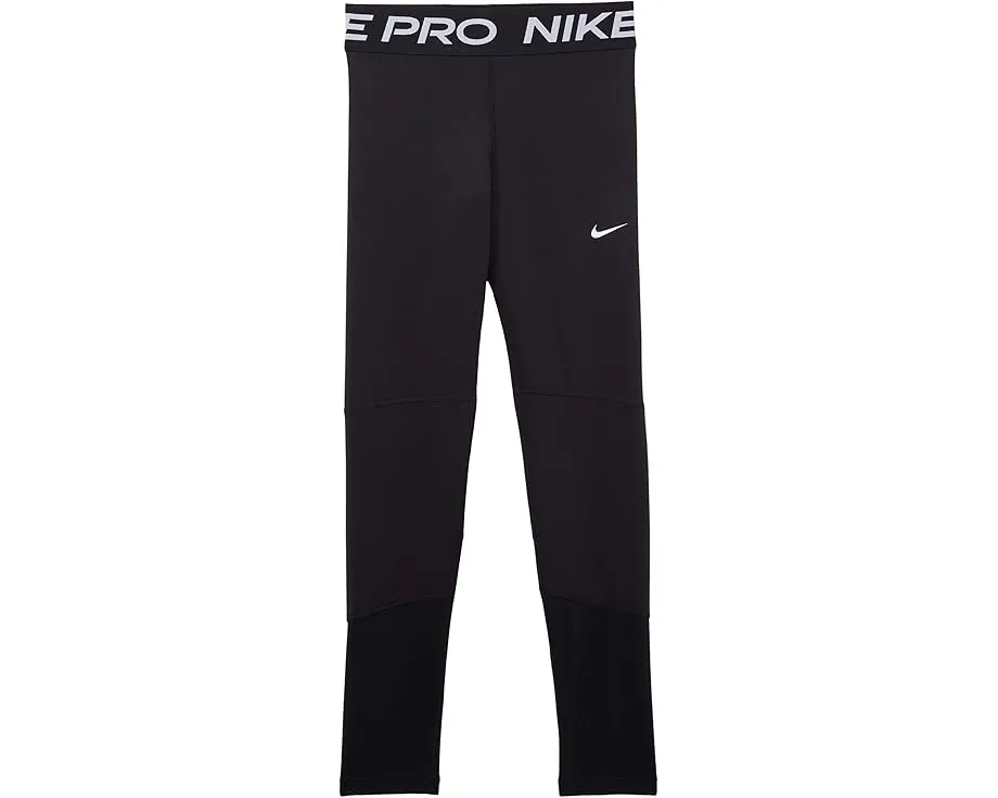 Леггинсы Nike Kids Pro Dri-FIT для спорта с логотипом на бедре