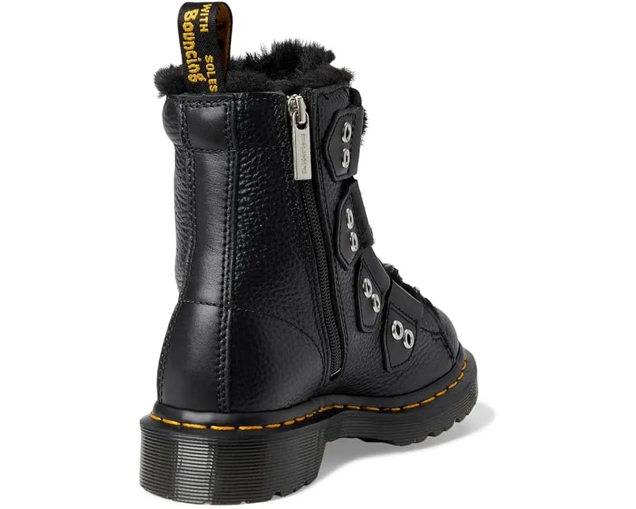 Ботинки Dr. Martens 1460 Lace To Toe с меховой подкладкой и шнуровкой