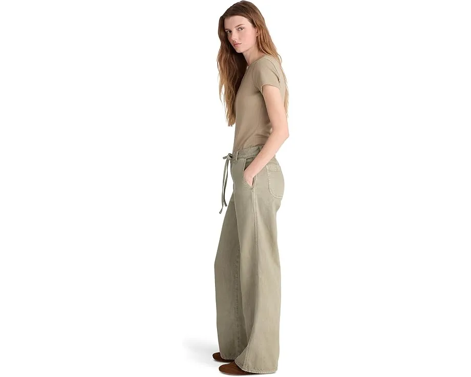 Широкие брюки Madewell The Ultimate Wide-Leg с завышенной талией и регулируемым поясом