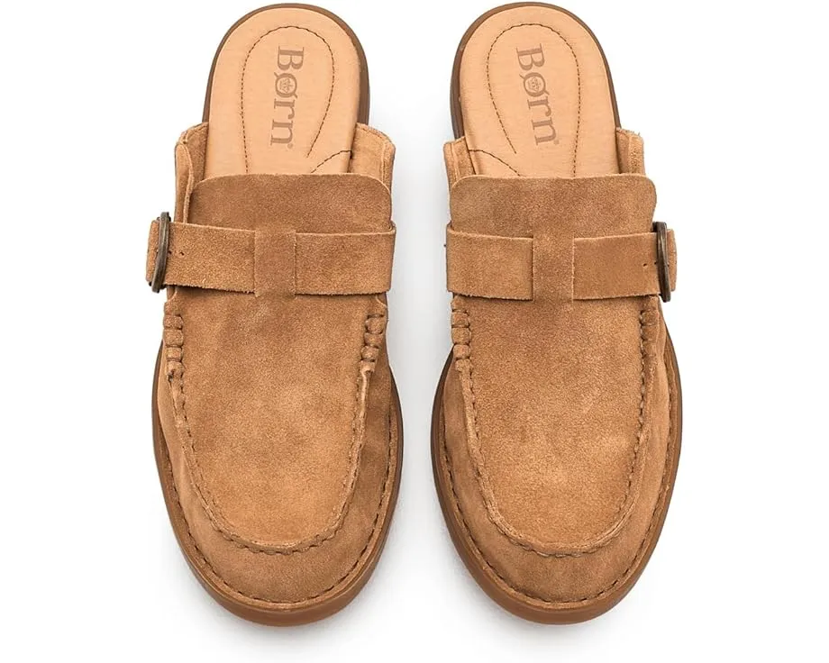 Мюли-лоферы Born Meg из мягкой замши с пряжкой