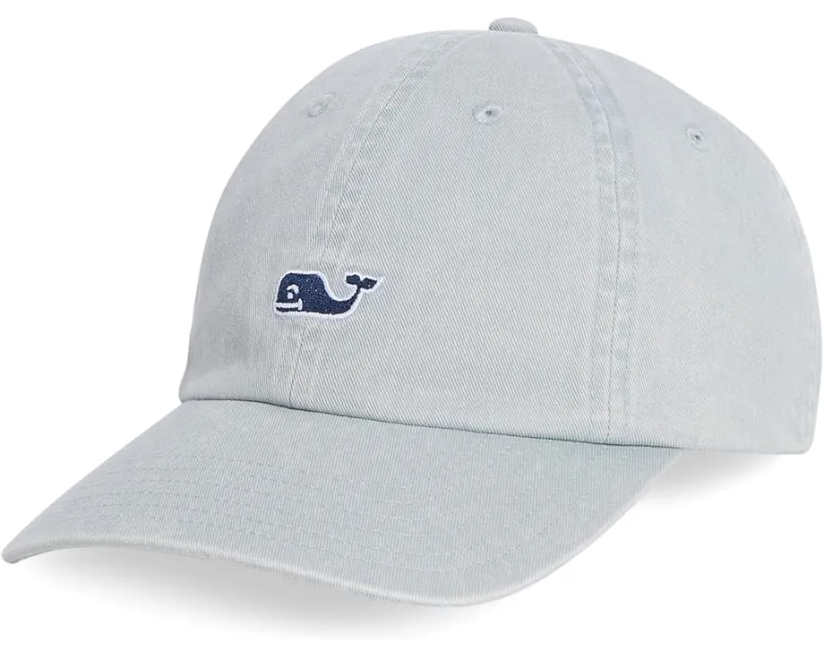 Бейсболка Vineyard Vines Classic с кожаным ремешком и вышитым китом