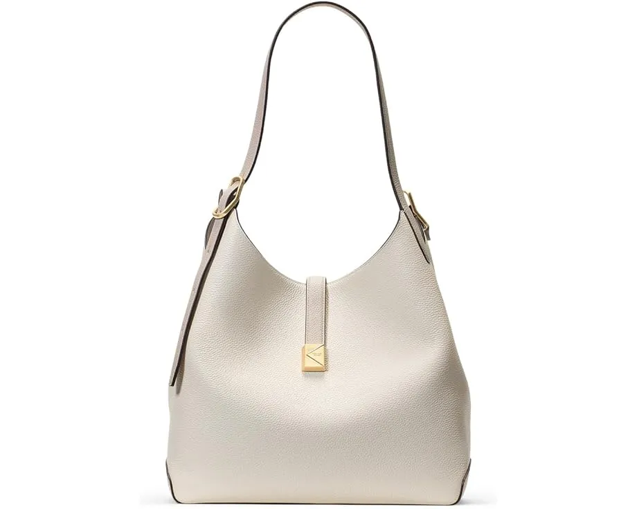 Большая плечевая сумка Kate Spade New York Deco из тисненой кожи в цветном блоке