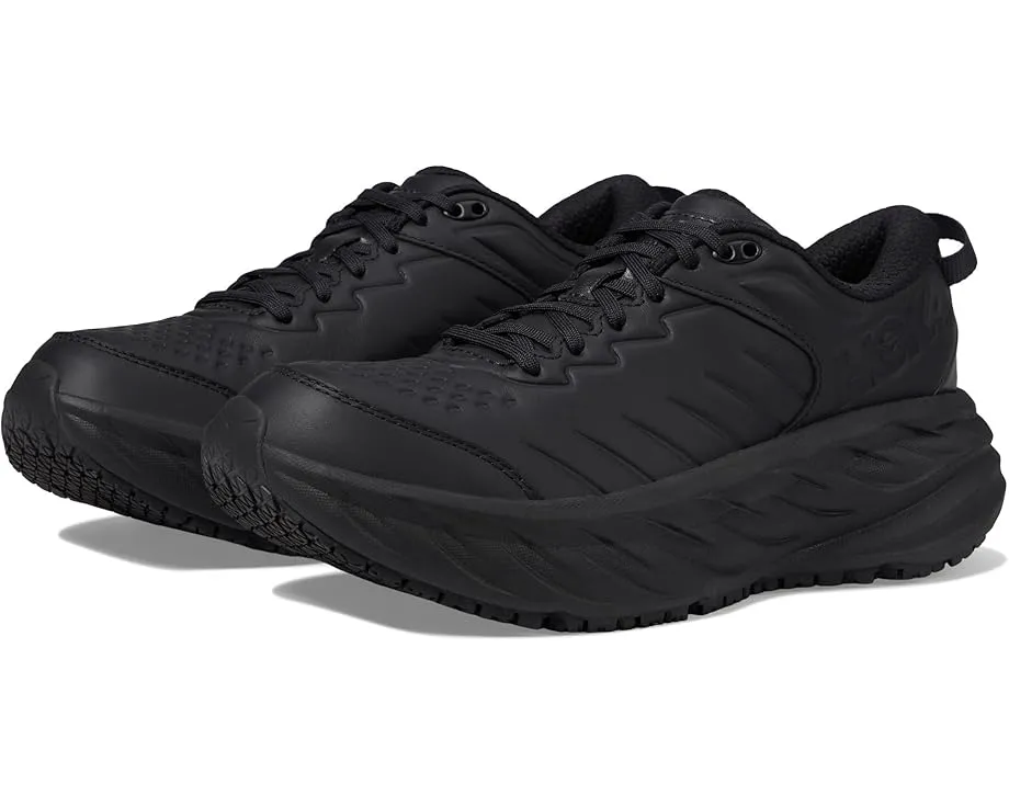 Кроссовки Hoka Bondi Slip Resistant с максимальной амортизацией и водостойкой кожей