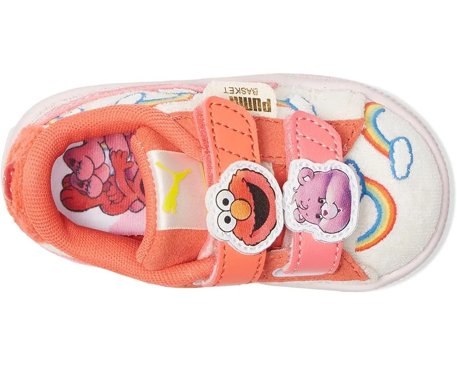 Детские кроссовки PUMA Kids Basket с липучками Care Bears и Sesame Street
