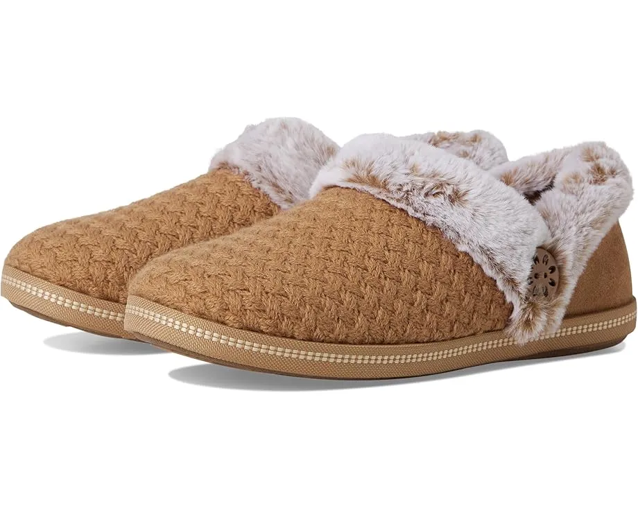 Тапочки SKECHERS Cozy Campfire Frosty Promise с веганским стеганым верхом из искусственного меха