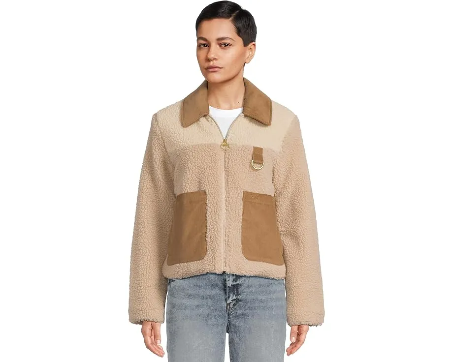 Флисовая куртка Barbour Malena укороченного кроя с карманами