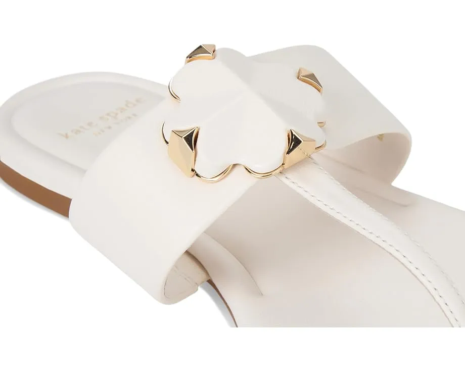 Kate Spade New York сандалии Spade Flower с цветочным мотивом на кожаной подошве