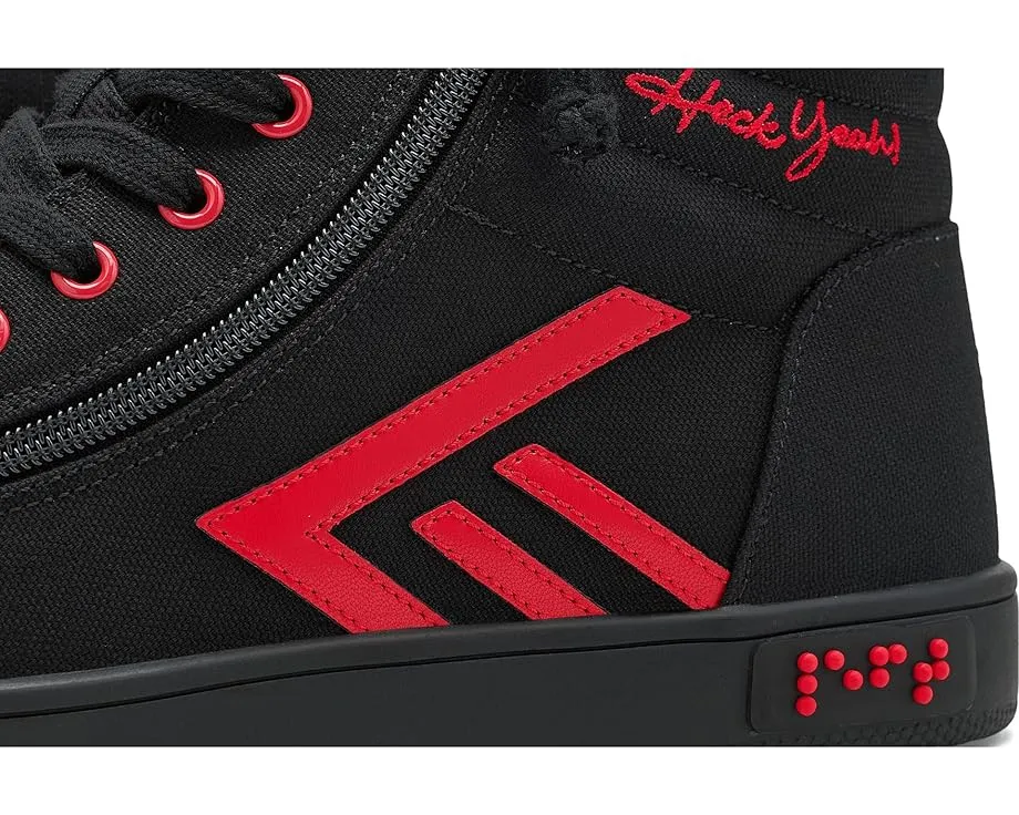 Высокие кроссовки BILLY CS High Top с молнией по периметру и шрифтом Брайля на подошве