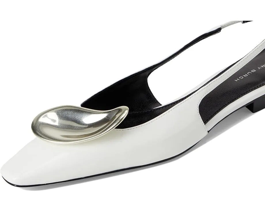 Босоножки Patos Slingback от Tory Burch на квадратном каблуке