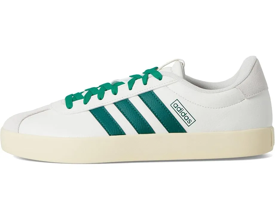 Кроссовки Adidas VL Court 3.0 с кожаным верхом и вулканизированной подошвой