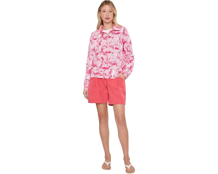 Поло Eleni с полузастежкой и длинными рукавами Lilly Pulitzer