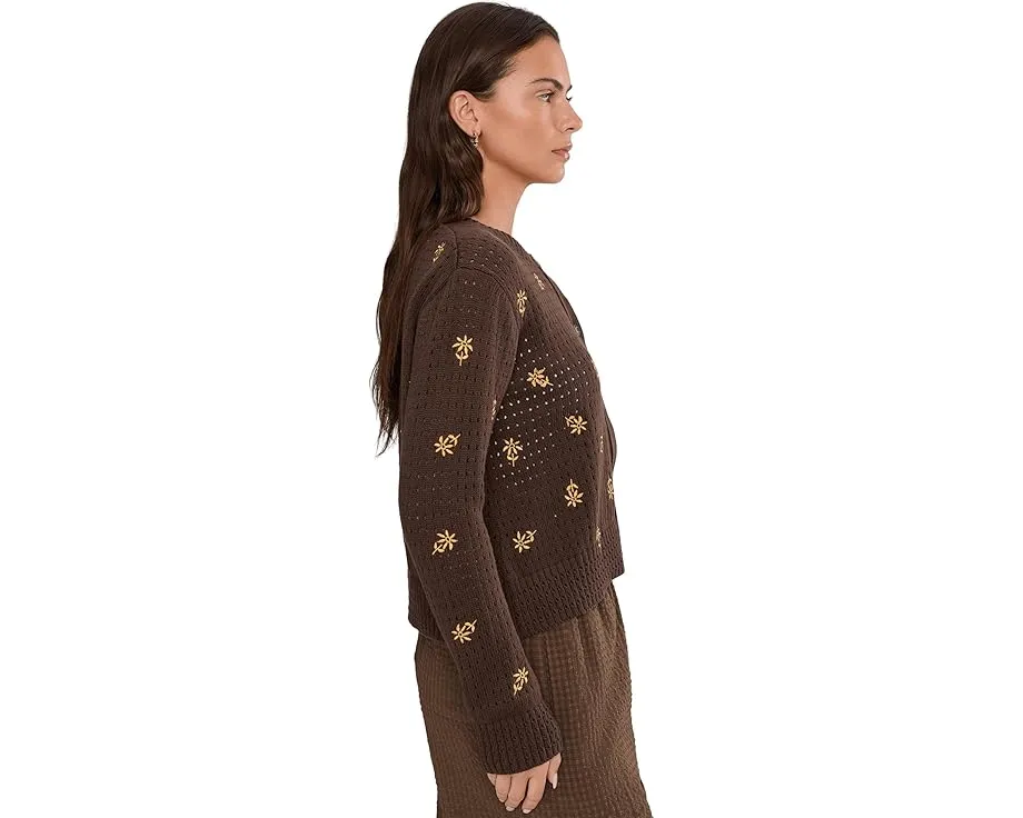 Кардиган Bianca Embroidered Cardigan от Toad&Co с вышивкой и удлиненным силуэтом