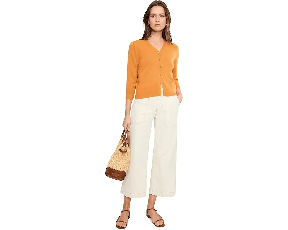 Брюки Stride High-Rise Wide Leg Crop Liverpool Los Angeles с накладными карманами 66 см
