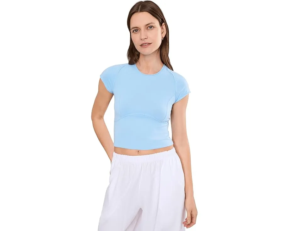 Free People футболка Protagonist с эффектом потертости