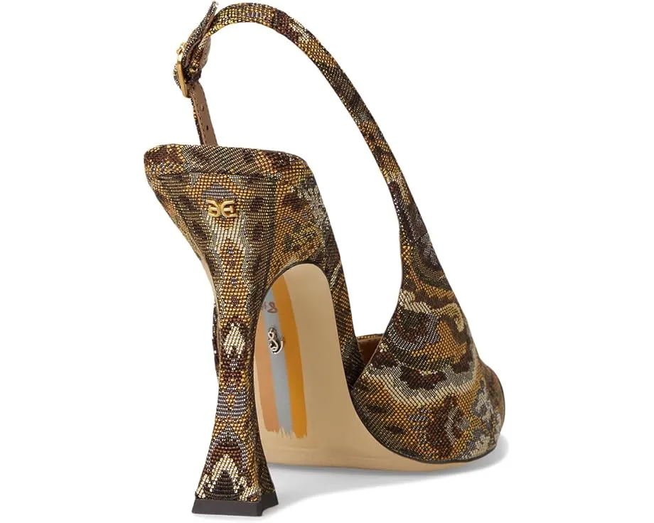 Туфли Sam Edelman Odette 2 с мыском контрастного цвета и расклешенным каблуком