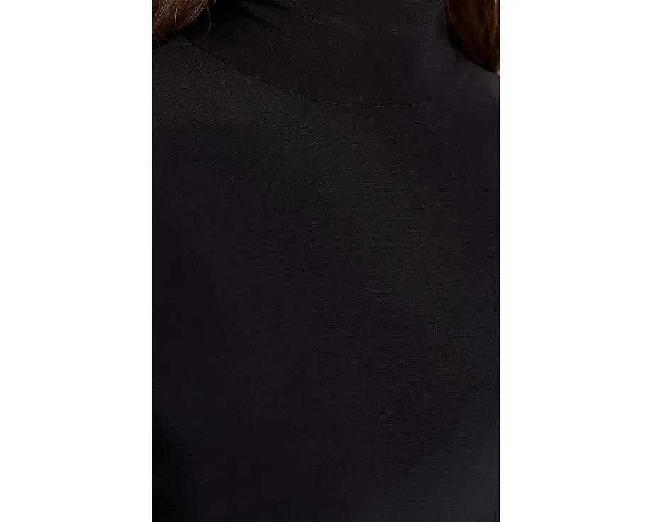 Мини-платье Norma Kamali с длинным рукавом и водолазкой