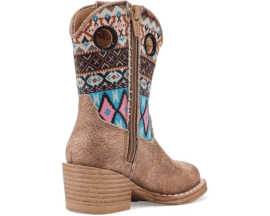 Сапоги Willow Aztec для малышей с принтом и квадратным носком от Roper Kids