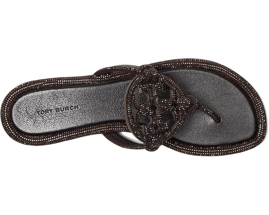 Сандалии Tory Burch Miller Knotted Pave с заклепками и стелькой из овечьей кожи