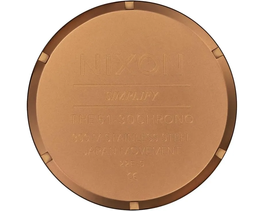 Nixon 51-30 Chrono с хронографом и водонепроницаемостью 300 метров