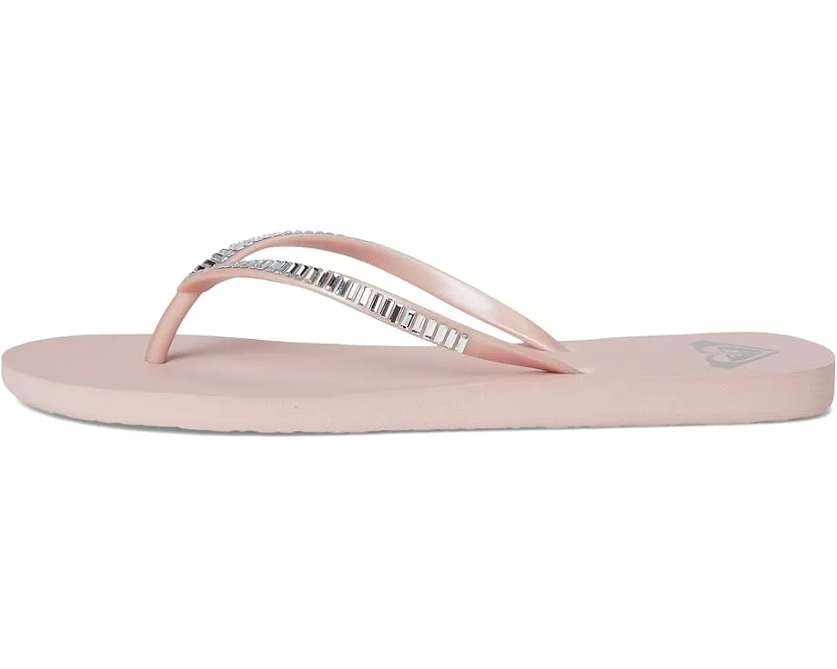 Шлепанцы Roxy Bermuda Bling с металлическими акцентами и стелькой из EVA