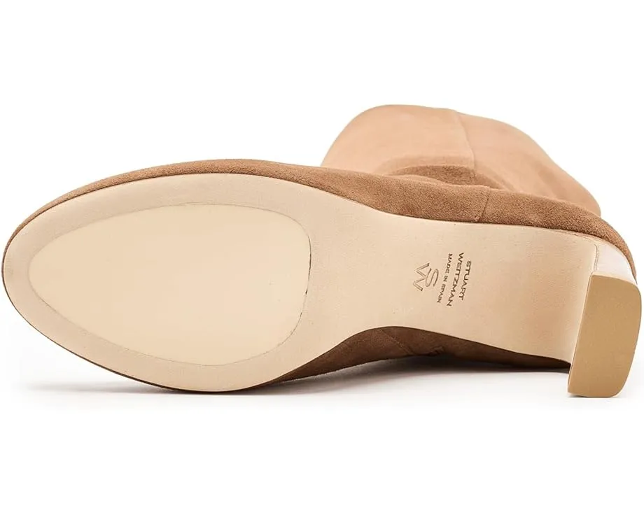 Ботинки Stuart Weitzman Babette Platform на платформе с молнией и квадратным каблуком