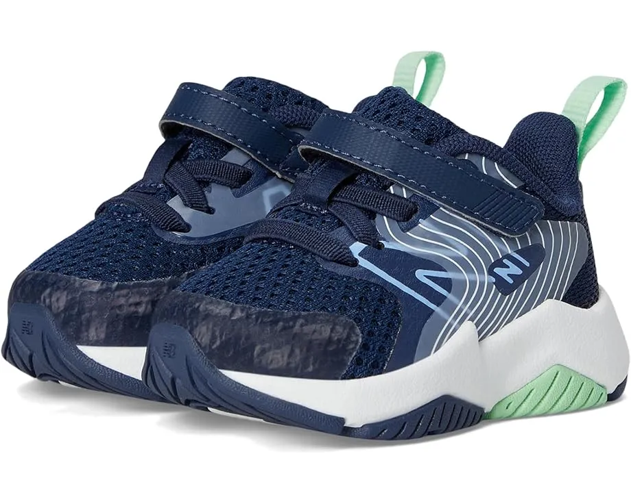 Детские кроссовки New Balance Rave Run v2 с эластичными шнурками и верхней липучкой для малышей