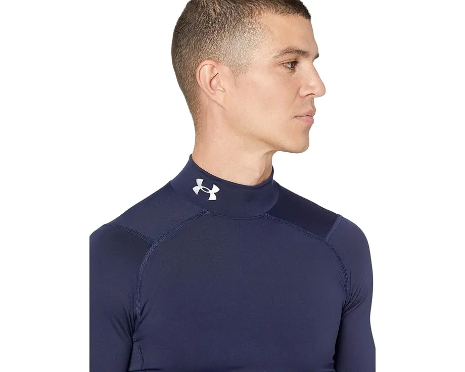 Under Armour ColdGear Armour Compression Mock с сетчатыми вставками и двуслойной тканью