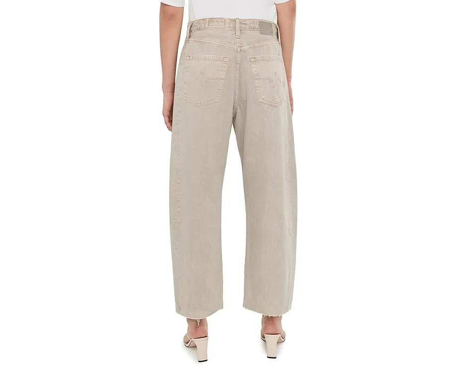 Джинсы AG Jeans Hattie High-Rise Crop Barrel с высокой посадкой и зауженным кроем