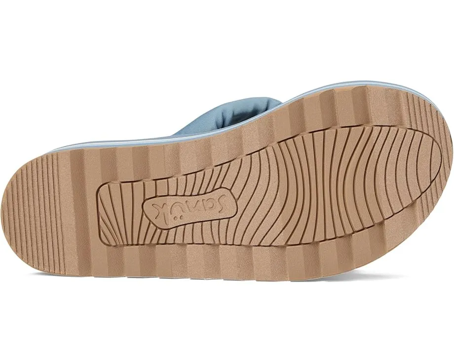 Сандалии Sanuk Yoga Twist-n-slide с платформой и стегаными ремнями на удобной стельке из пеноматериала