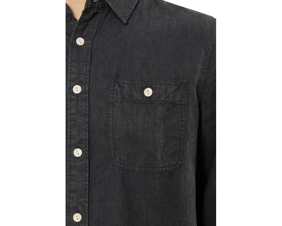 Рубашка Faherty The Tried And True Chambray Workshirt из смеси TENCEL и льна