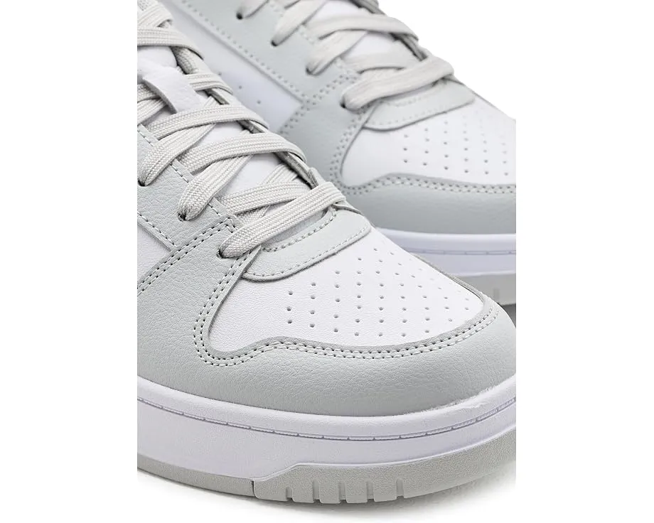 Кроссовки Puma Rebound Slam Lo Shoes с кожаным верхом в сером и белом цветах