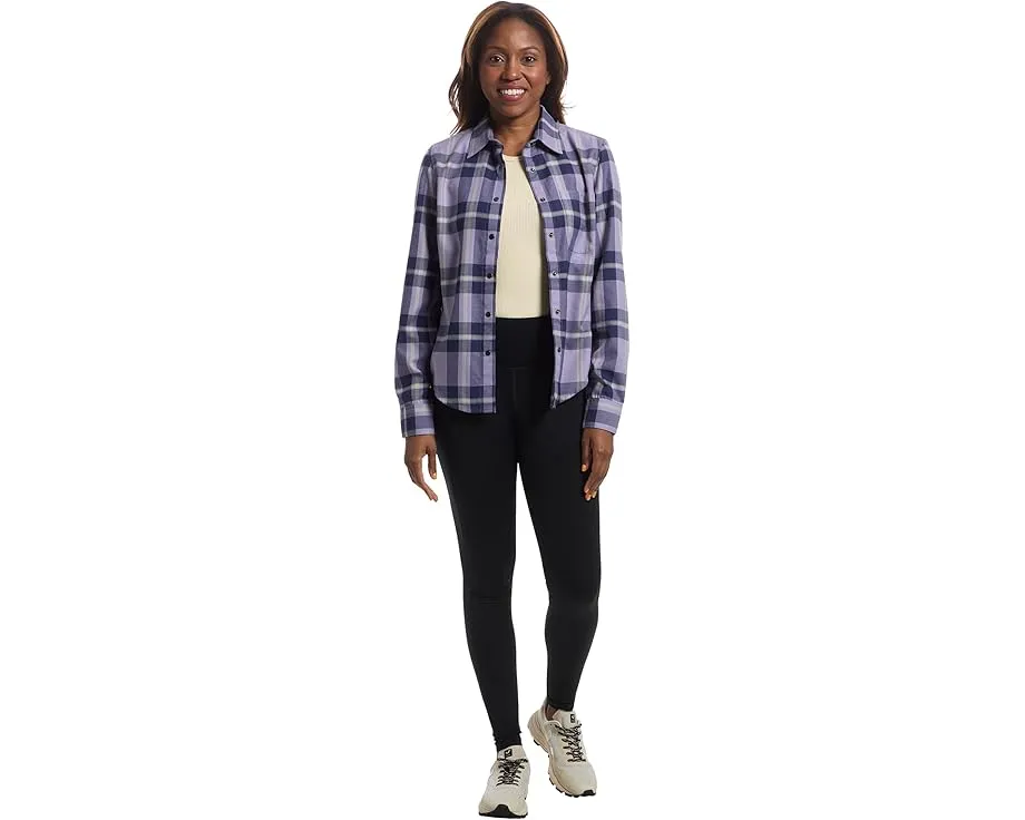 Фланелевая рубашка Flylow Brigitte Tech с длинными рукавами и полной застежкой на пуговицы