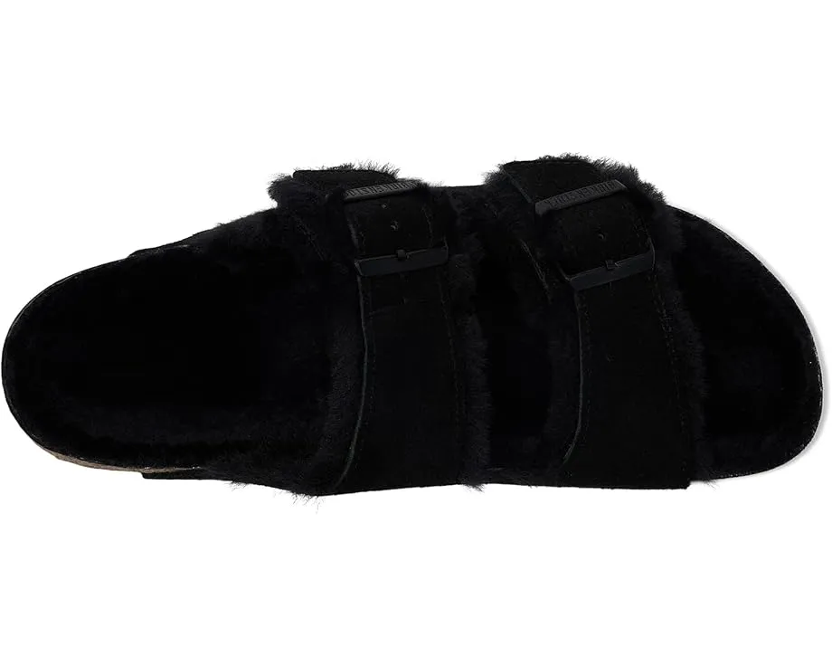 Унисекс сандалии Birkenstock Arizona из замши с подкладкой из овчины