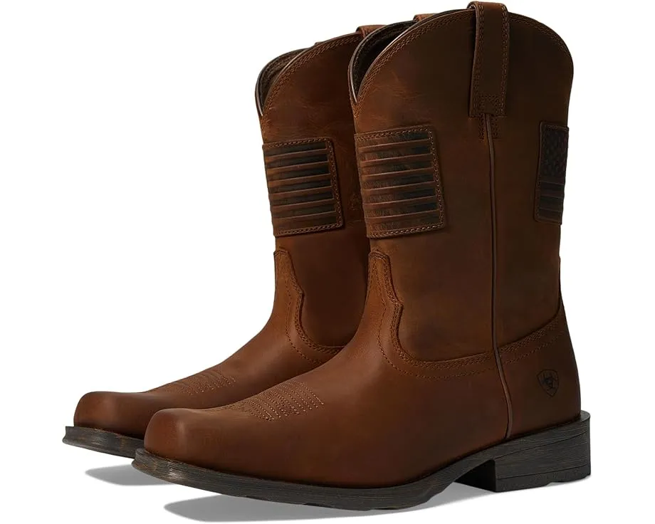 Ковбойские сапоги Ariat Rambler Patriot с квадратным носком и композитной стелькой ATS PRO