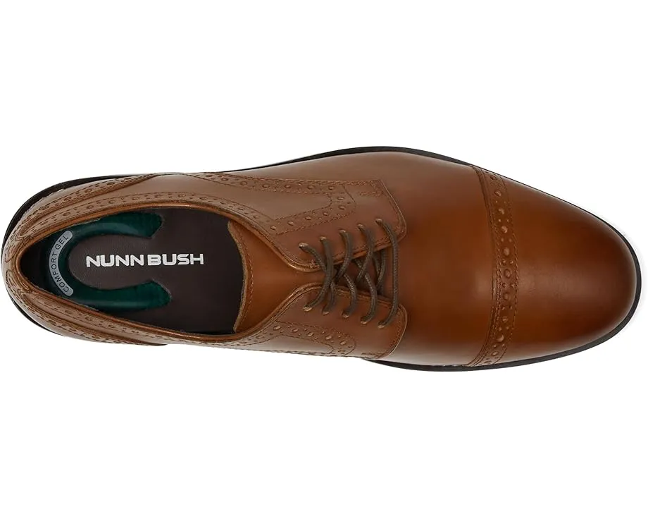 Оксфорды Nunn Bush Norcross Cap Toe с гелевой стелькой и декоративной перфорацией