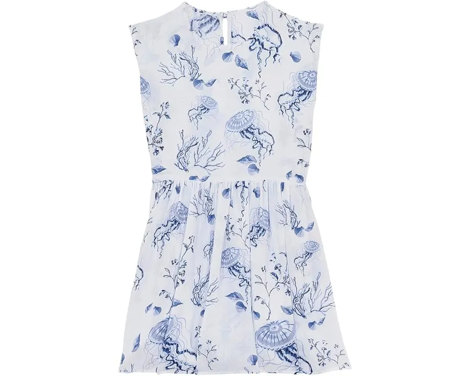 Детское платье Vilebrequin Dress Medusa & Shells с запахом и А-силуэтом