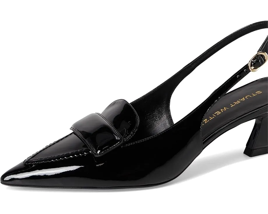 Босоножки Stuart Weitzman Sovinnie Slingback 50 на каблуке с острым носком