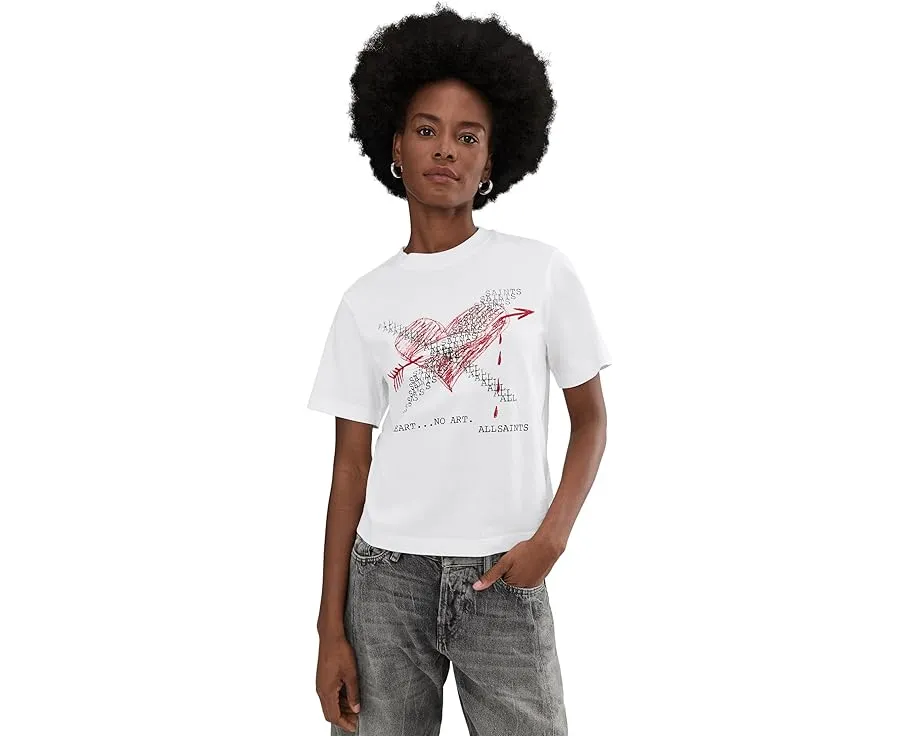 Футболка AllSaints Heartache Lisa с принтом из органического хлопка