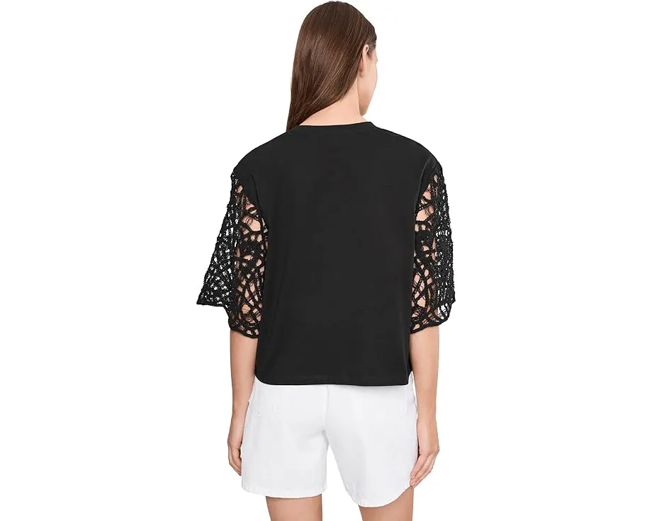 Футболка Crochet Sleeve Belle от Sanctuary с кружевными рукавами