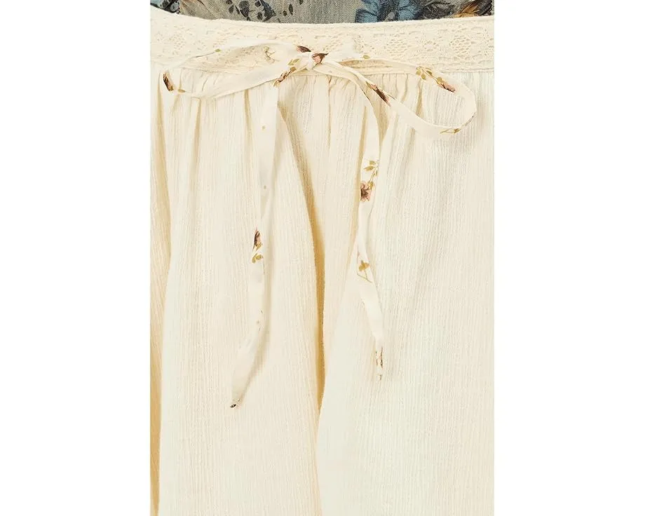 Мини-юбка Lady Tulip от Free People с кружевной отделкой и вышивкой