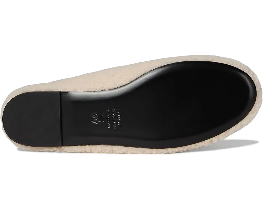 Балетки Stuart Weitzman Prima Bow Shearling Slingback с мехом и бантом