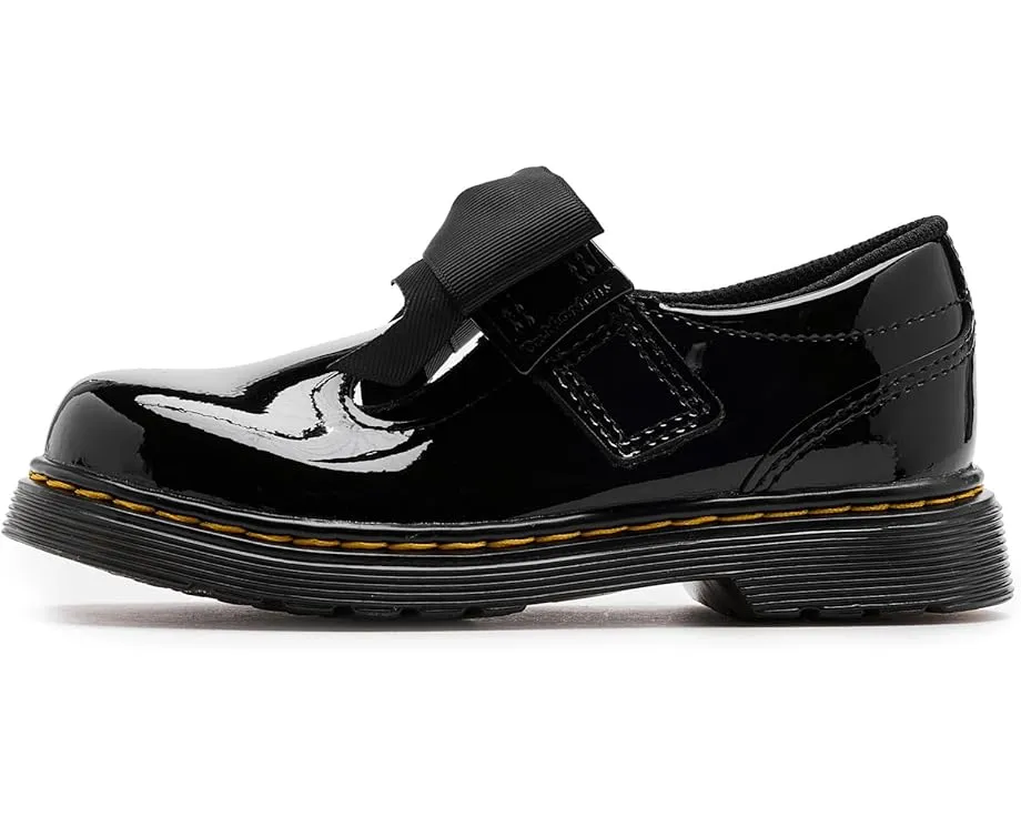 Детские туфли Dr. Martens Polley II Bow YS с бантом и застежкой на липучке