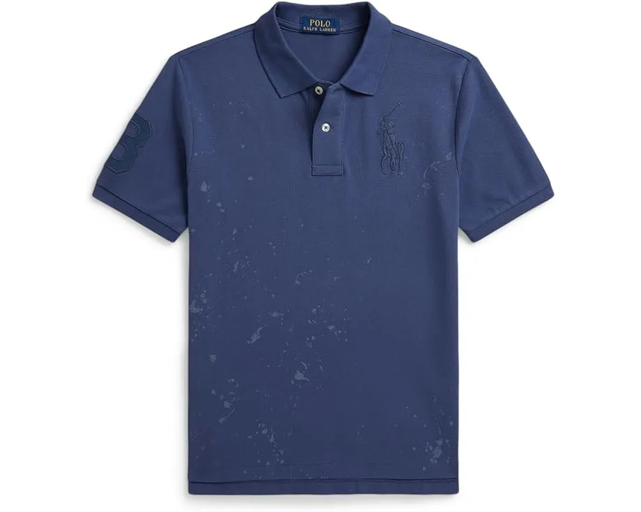 Сетчатая рубашка поло Big Pony Paint-Print от Polo Ralph Lauren для детей